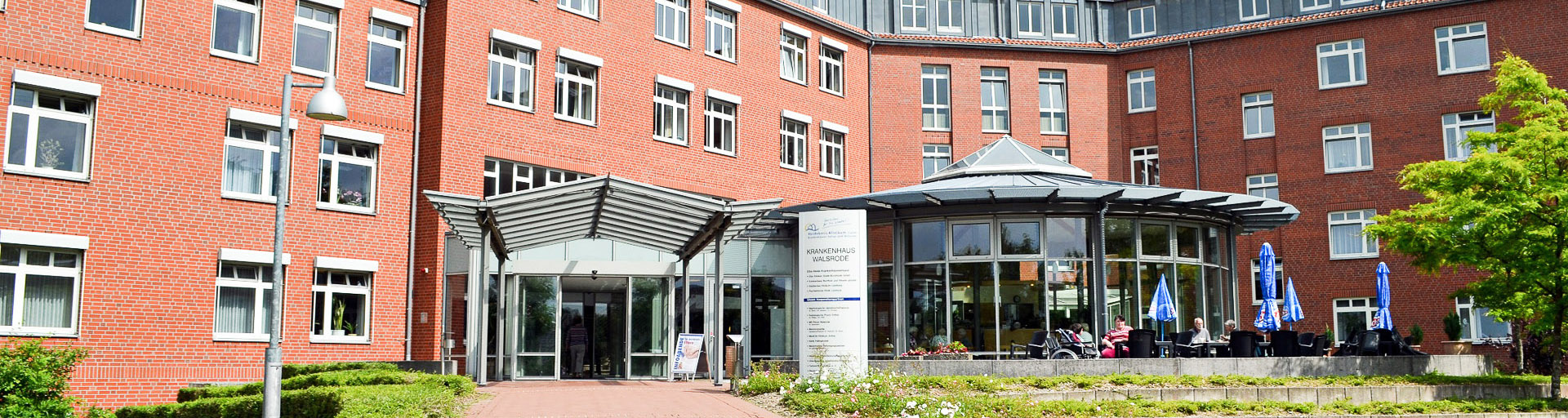 Haupteingang des Heidekreis-Klinikums in Walsrode