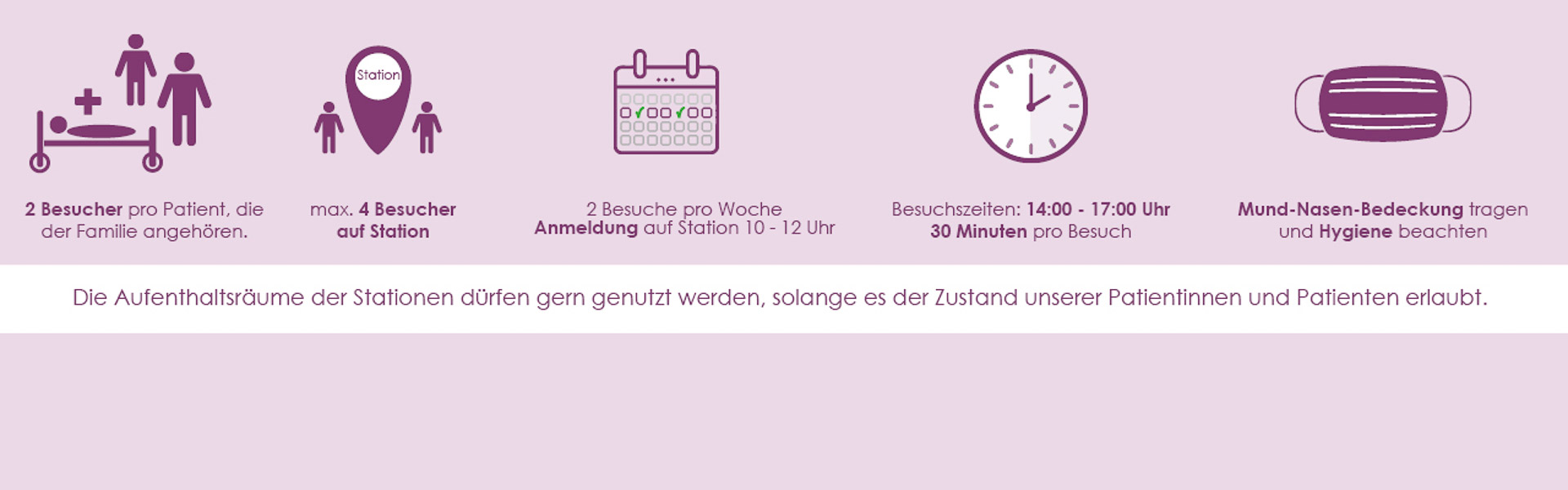 Zum Artikel: Gelockerte Besucherregelung im HKK