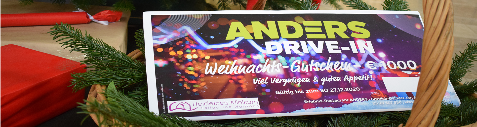 Zum Artikel: ANDERS Hotel Walsrode spendet Gutscheine an das Heidekreis-Klinikum