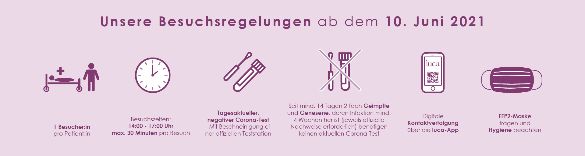 Zum Artikel: Anpassung der Besuchsregelungen im Heidekreis-Klinikum ab dem 10. Juni 2021
