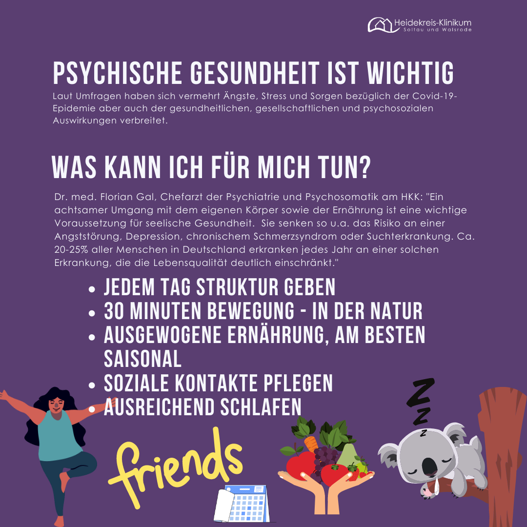 Seelische Gesundheit in Bildern dargestellt.