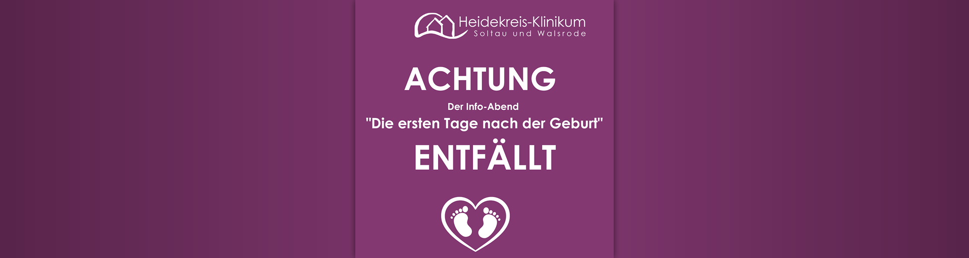 Zum Artikel: ACHTUNG: Veranstaltung fällt aus: Info-Abend „Erste Tage nach der Geburt“